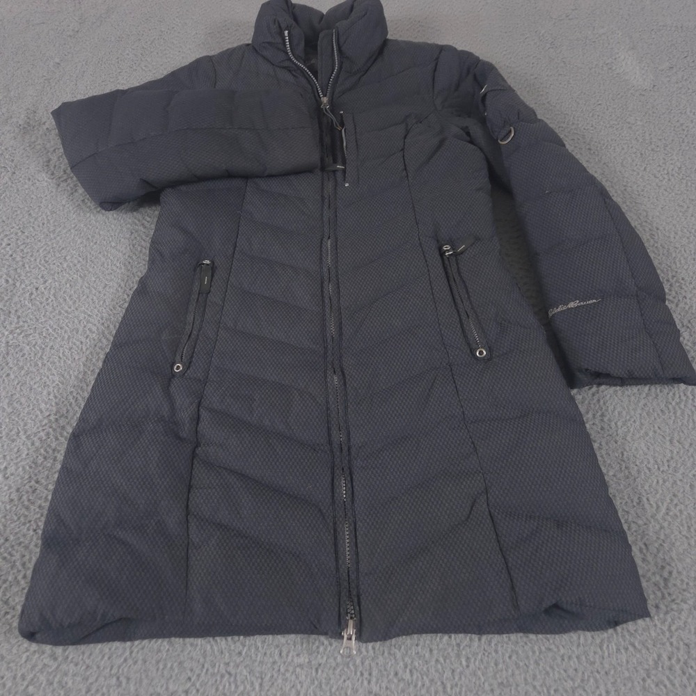 Eddie Bauer Jacket Womens XS Gray‎ Sun Valley Down Parka Skiing Winter Coat